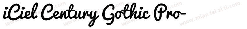 iCiel Century Gothic Pro字体转换